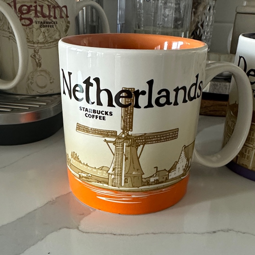 Starbucks Netherlands Mug - Orange and Cream